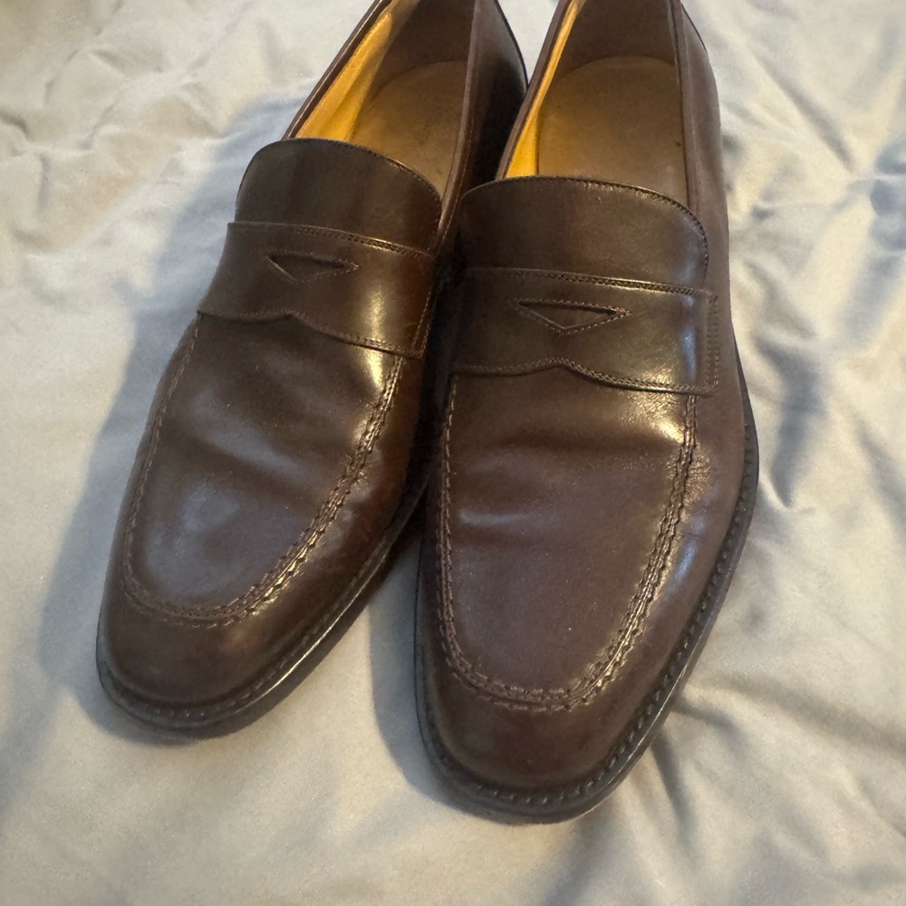 Classic Brown Bruno Magli Leather Loafers
